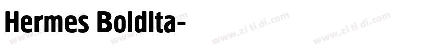Hermes BoldIta字体转换